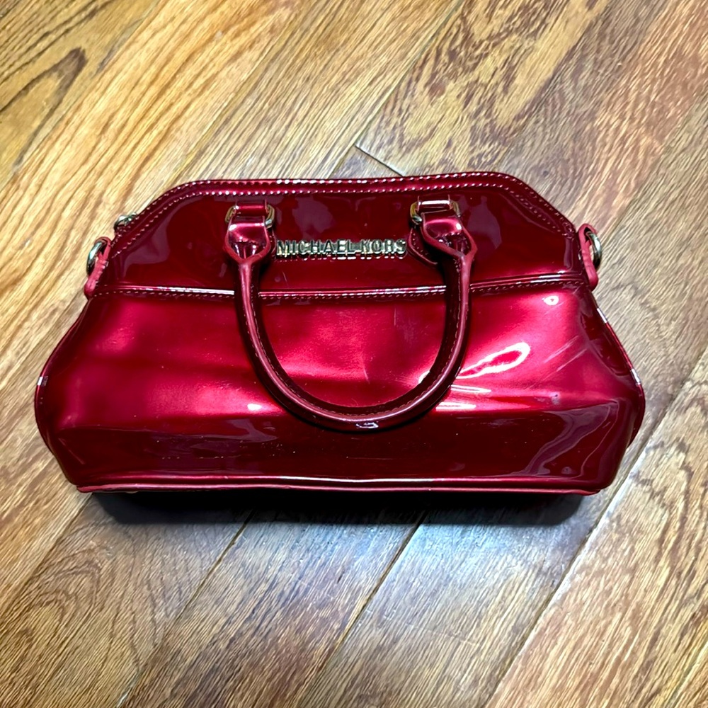 Red Michael Kors purse